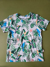 Load image into Gallery viewer, Tropical birds bamboo Tees 4T  5T  6/7  7/8
