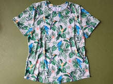 Load image into Gallery viewer, ADULT Tropical birds Bamboo Tee Medium
