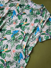 Load image into Gallery viewer, ADULT Tropical birds Bamboo Tee Medium
