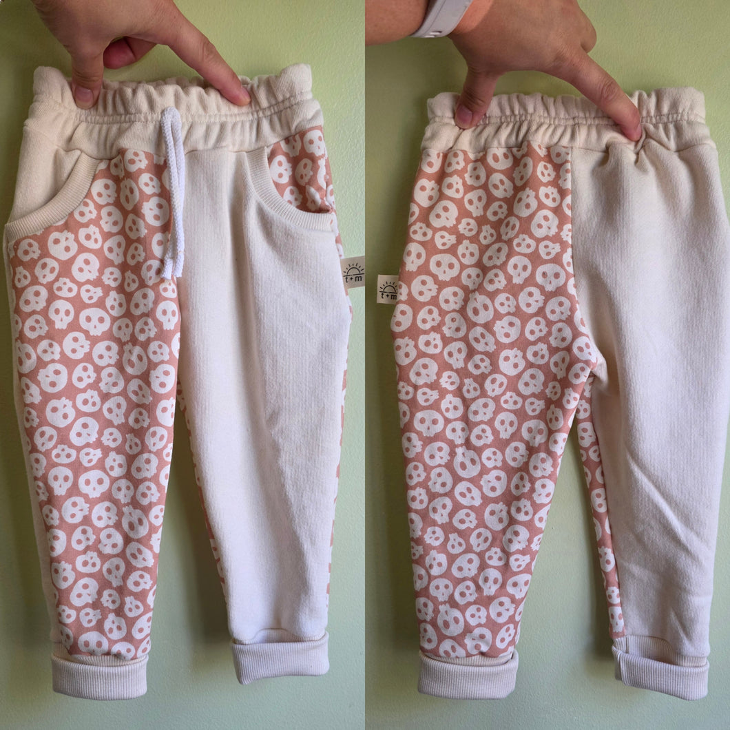 12-18 Skulls colorblock pocket joggers