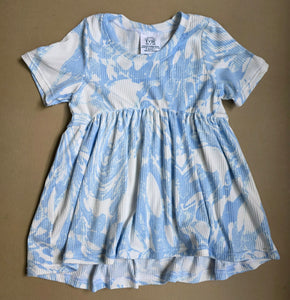 Swirly Tie Dye Peplum 6/7