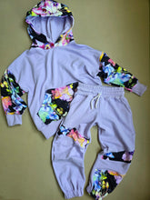 Load image into Gallery viewer, Watercolor Lilac French Terry Oversized Set 4T
