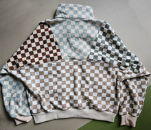 Load image into Gallery viewer, Checkers Color Block Half-Zip Made To Order
