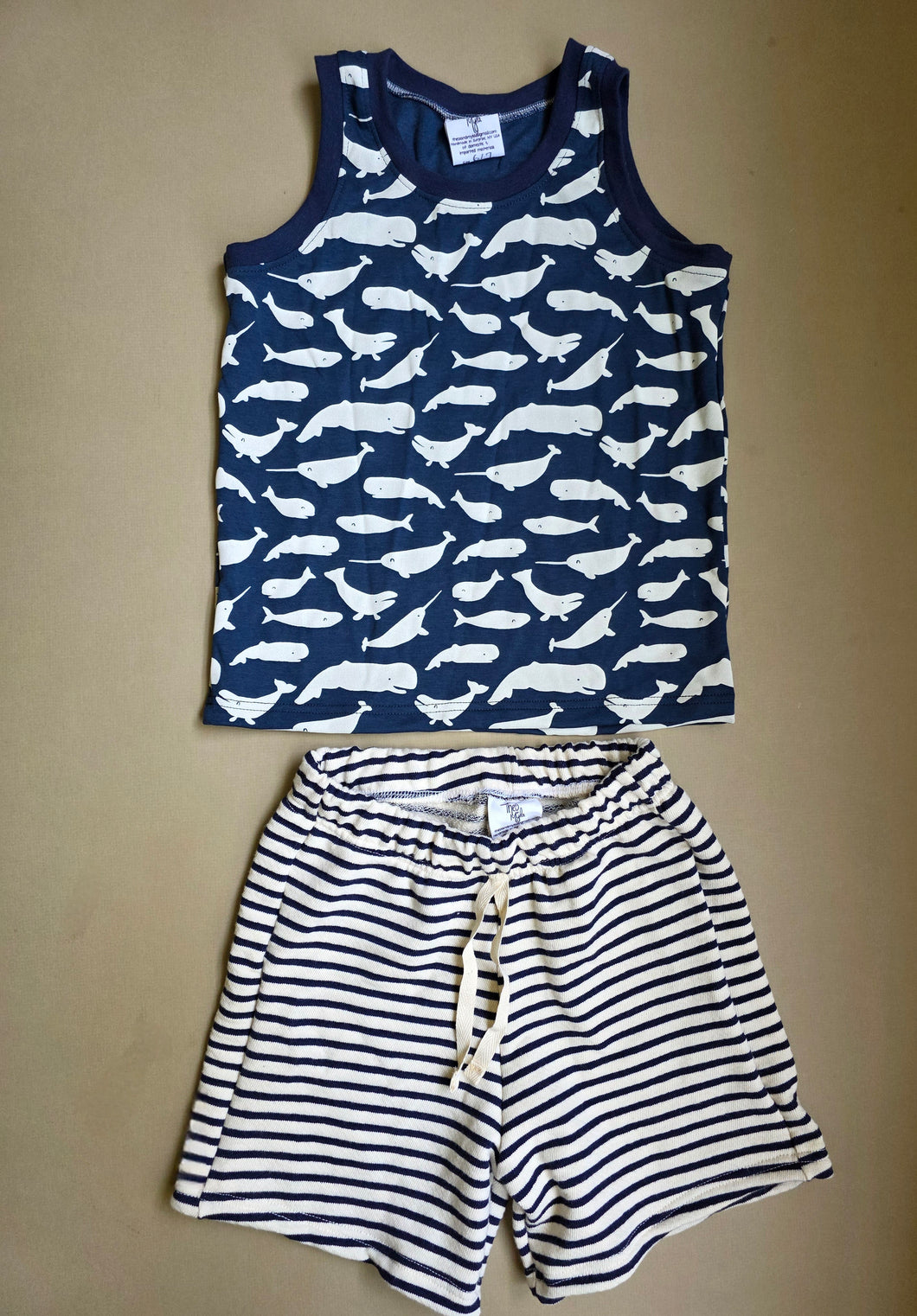 Whales & Stripes Tank set 6/7