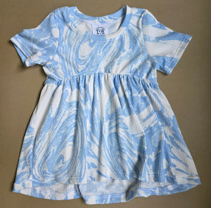 Swirly Tie Die Peplum 5T