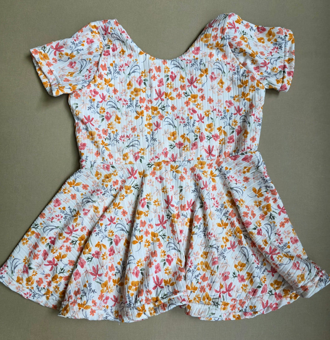 Spring Floral Twirl Peplum 4T
